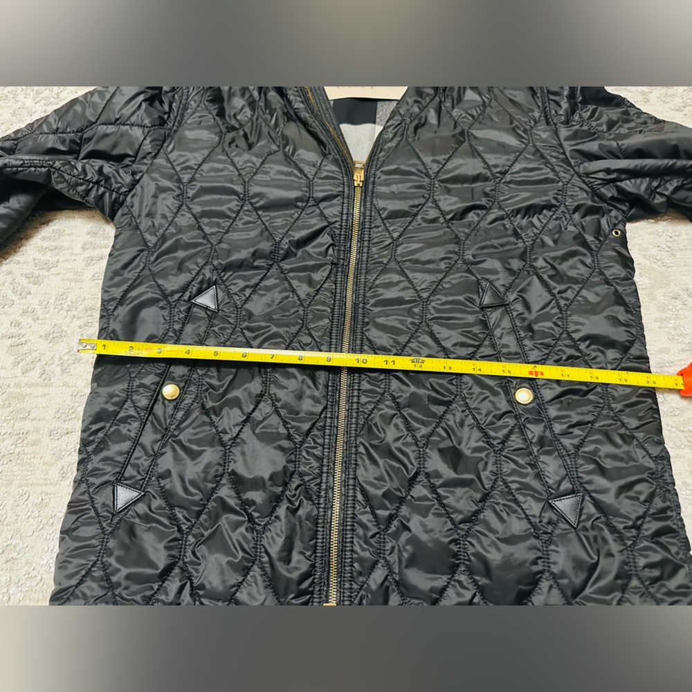 Burberry Brit Black and Gold Quilted Jacket with Hood - Picture 14 of 17